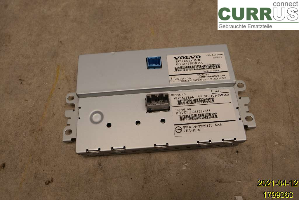VOLVO V40  12-19 Monitor 36011464 D4204T9