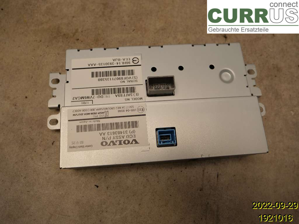 VOLVO V40  12-19 Monitor 36011464 D4204T8