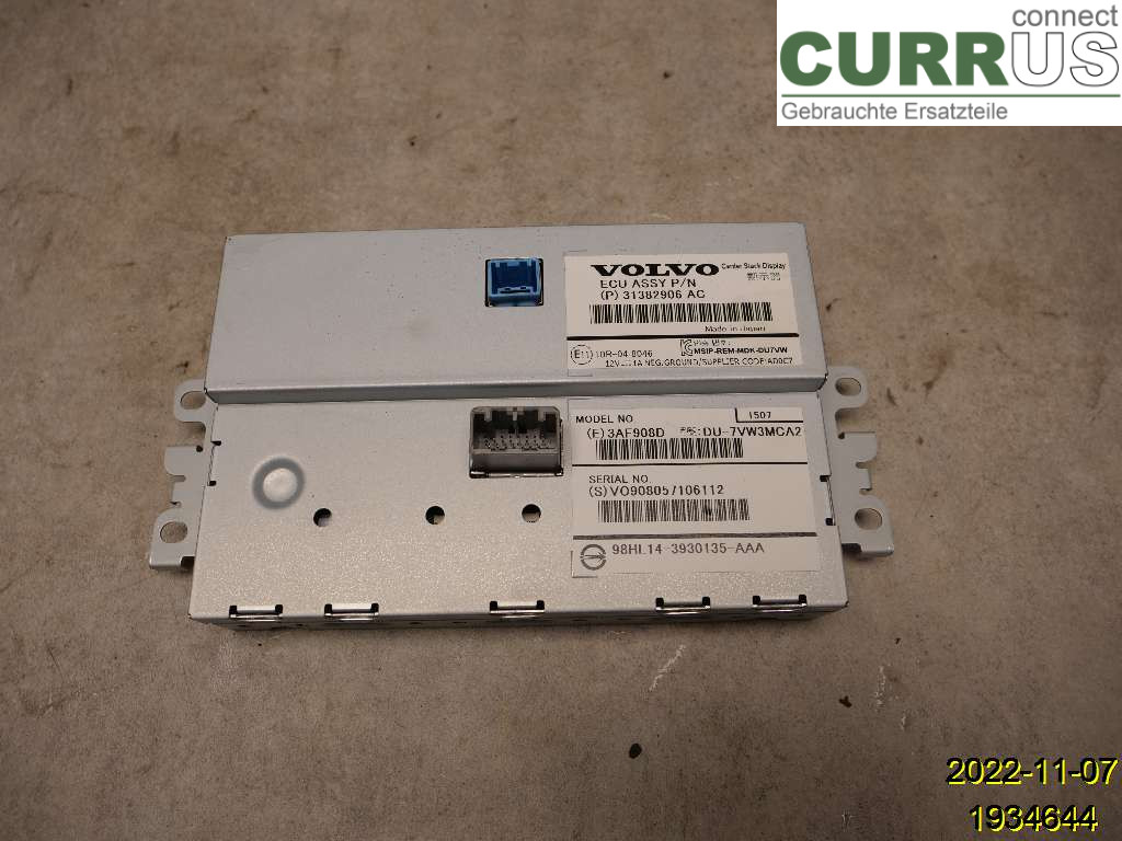 VOLVO XC70 14-16 Monitor 36011464 D5244T12