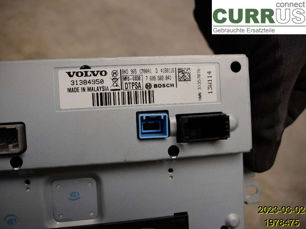 VOLVO V40  12-19 Monitor 31357076 D5204T4