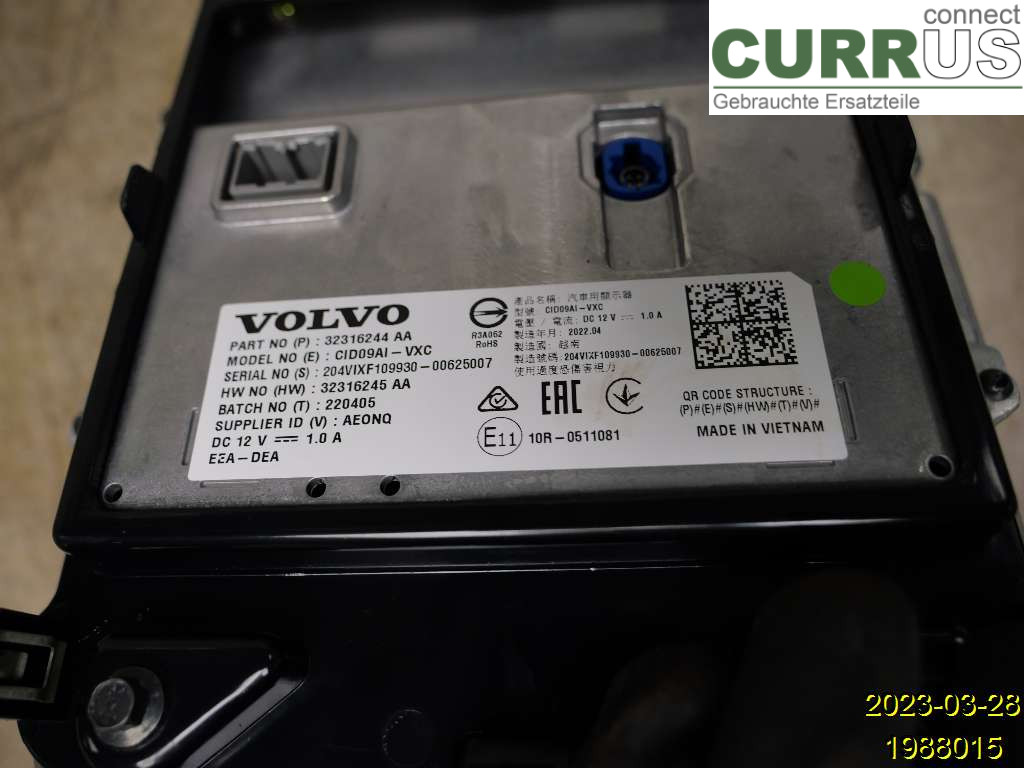 VOLVO XC60  18- Monitor 36013018 B4204T52