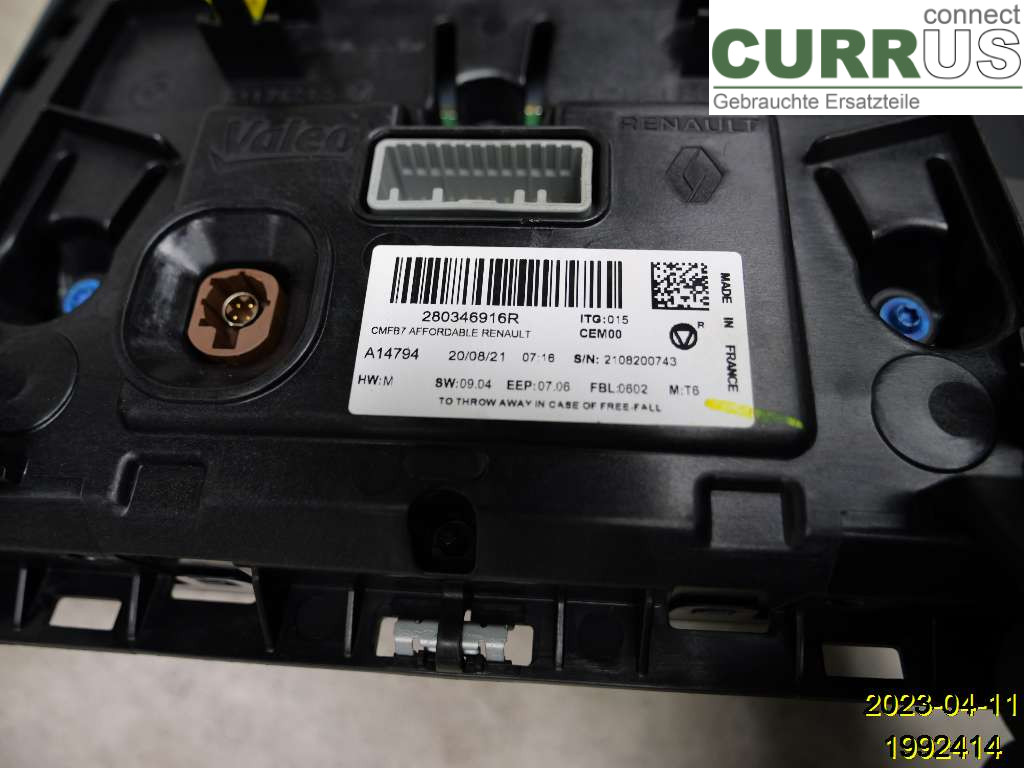 RENAULT CLIO/E-TECH V    20- Monitor 280346916R H4D-470