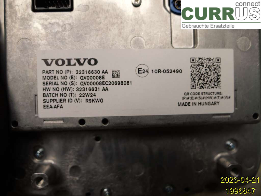 VOLVO V90 17- Monitor 36010560 D420T8