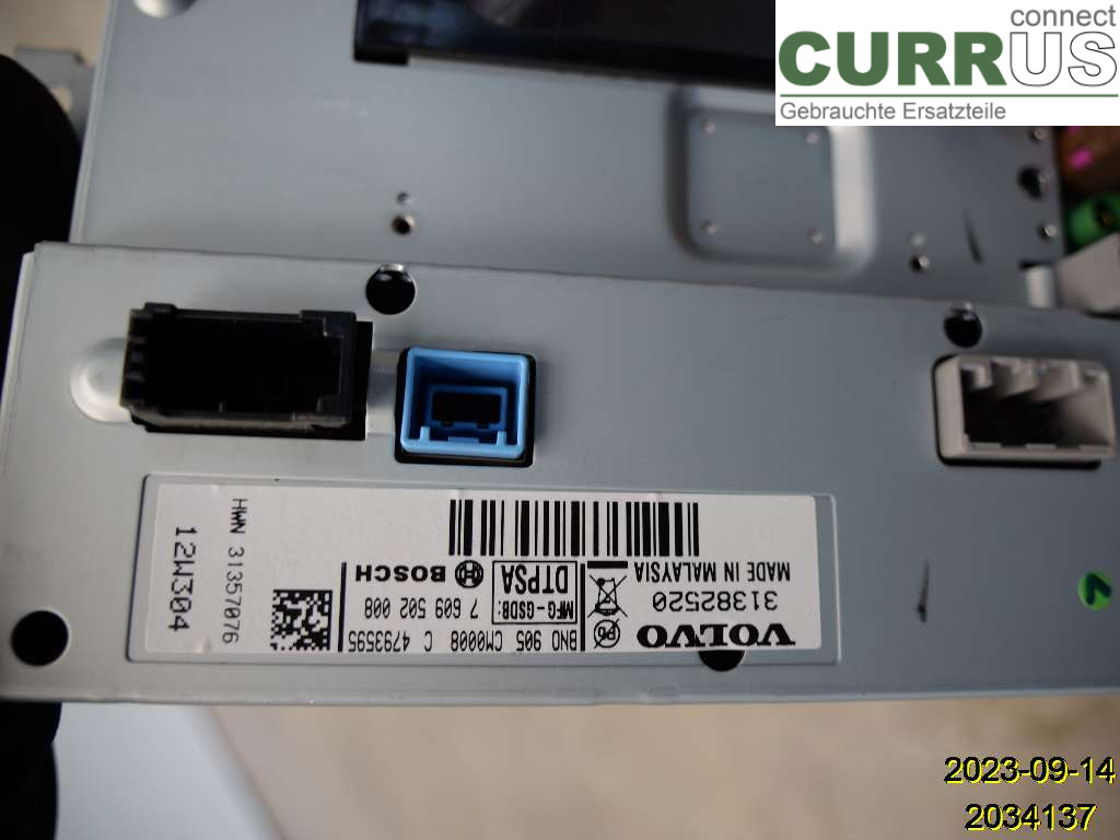 VOLVO V40  12-19 Monitor 31357076 D5204T4