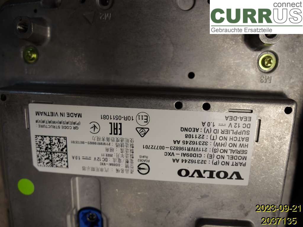 VOLVO XC60  18- Monitor 36013018 D420T2