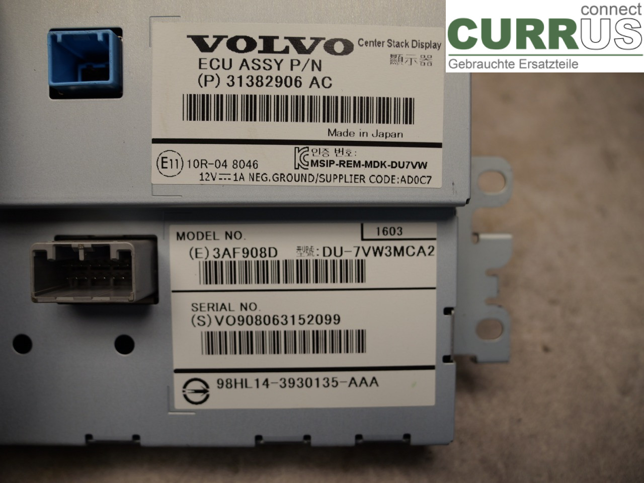 VOLVO V70 14-16 Monitor 36011464 D4204T5