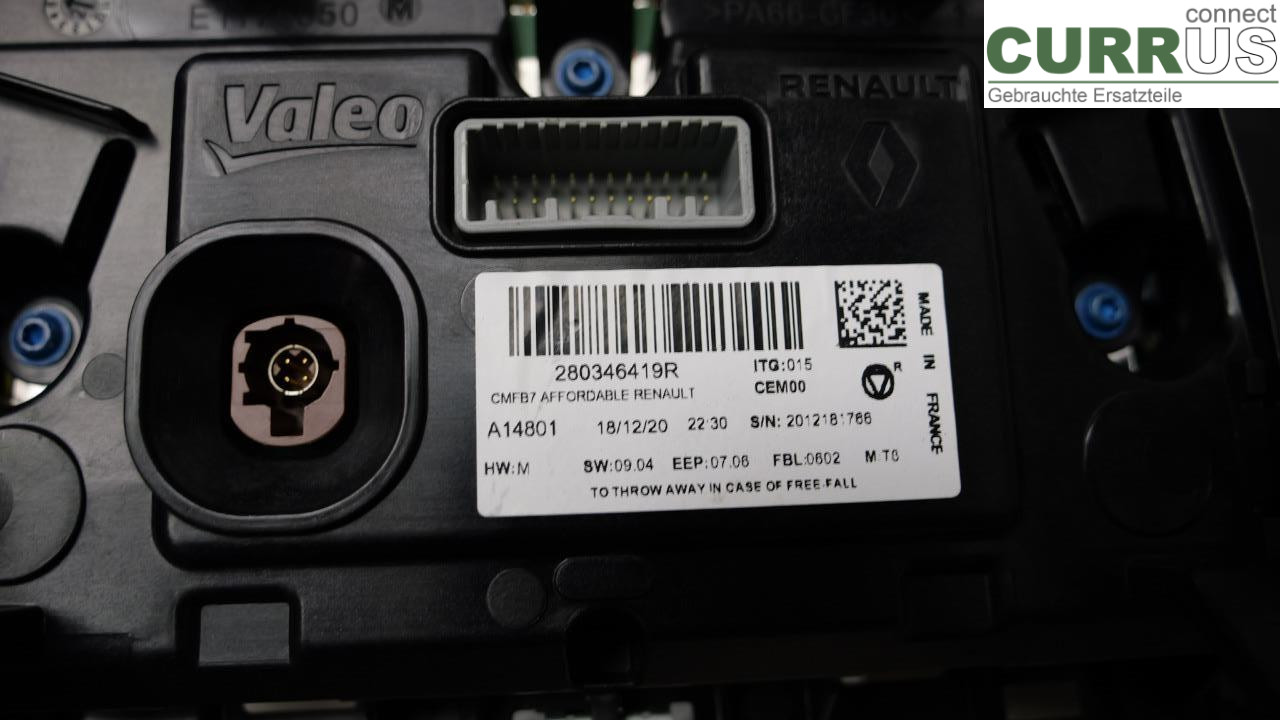 RENAULT CAPTUR 20-24 Monitor 280346419R 