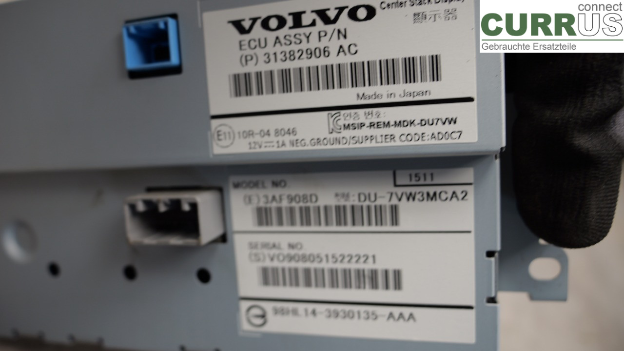 VOLVO V70 14-16 Monitor 36011464 D4204T5