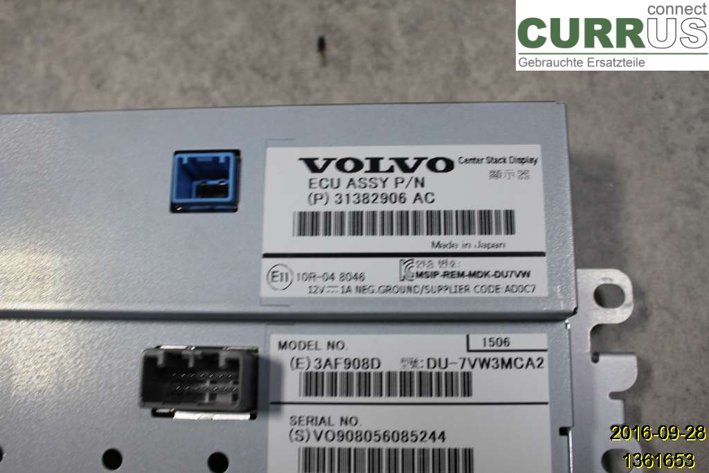 VOLVO XC70 14-16 Monitor 36011464 B5254T12
