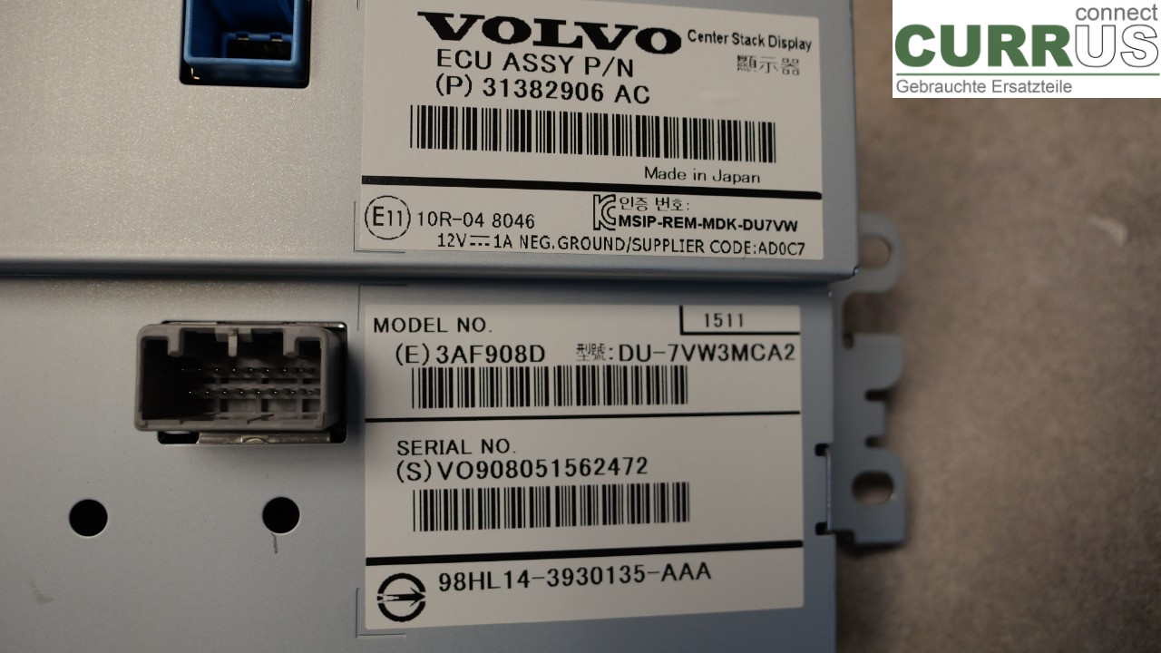VOLVO V40  12-19 Monitor 36011464 B4204T38