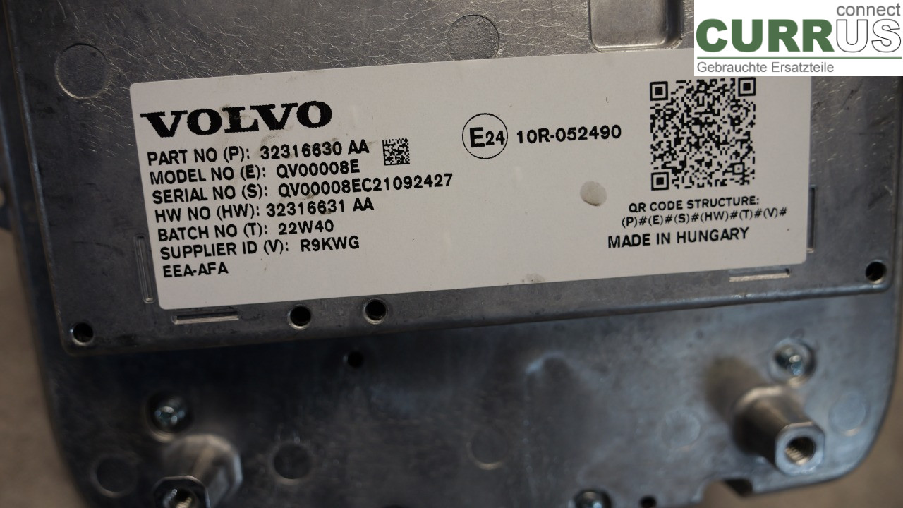 VOLVO C40/RECHARGE  21- Monitor 36010873 EV400V2