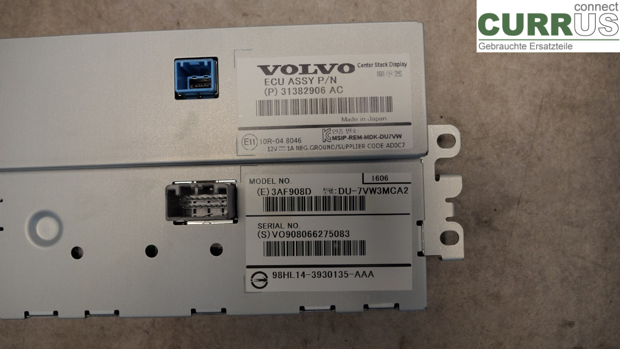 VOLVO V40 CROSS COUNTRY 13-19 Monitor 36011464 D4204T8