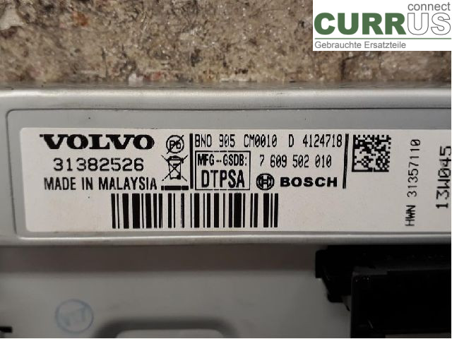 VOLVO V40  12-19 Monitor 36001985 D5204T6