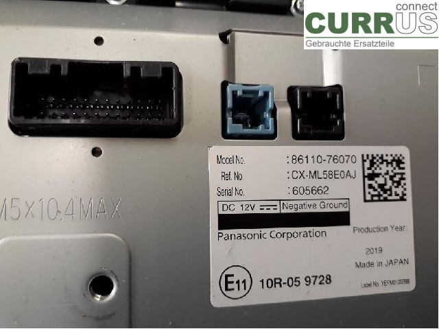 LEXUS UX  19- Monitor 86111-76100 M20A-FXS