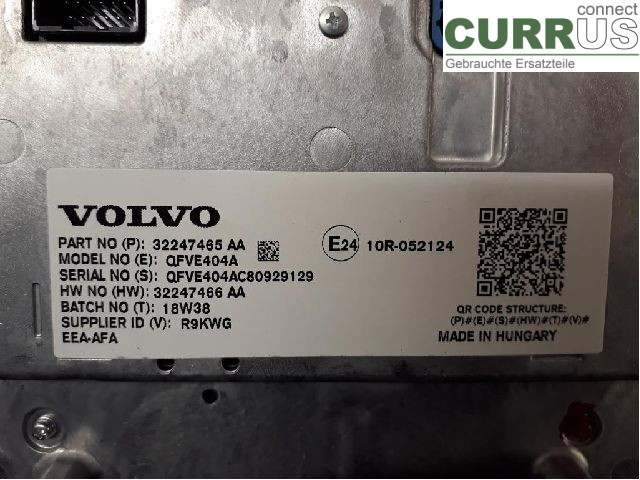VOLVO XC40/RECHARGE 18- Monitor 36010560 D4204T16