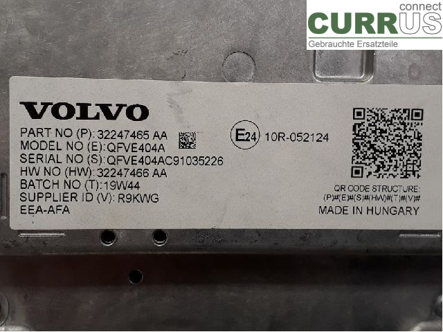 VOLVO XC60  18- Monitor 36010560 D420T2