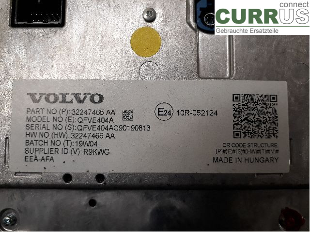 VOLVO V60 CROSS COUNTRY 19- Monitor 36010560 D4204T14