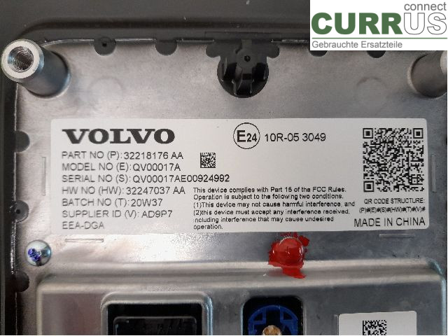 POLESTAR 2 20- Monitor 36012873 E400V6