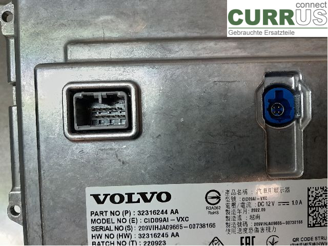 VOLVO V60  19- Monitor 36013018 B420T4