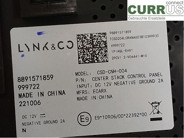 LYNK o CO 01 17- Monitor 8891571859 GEP3 JLH-3G15TD