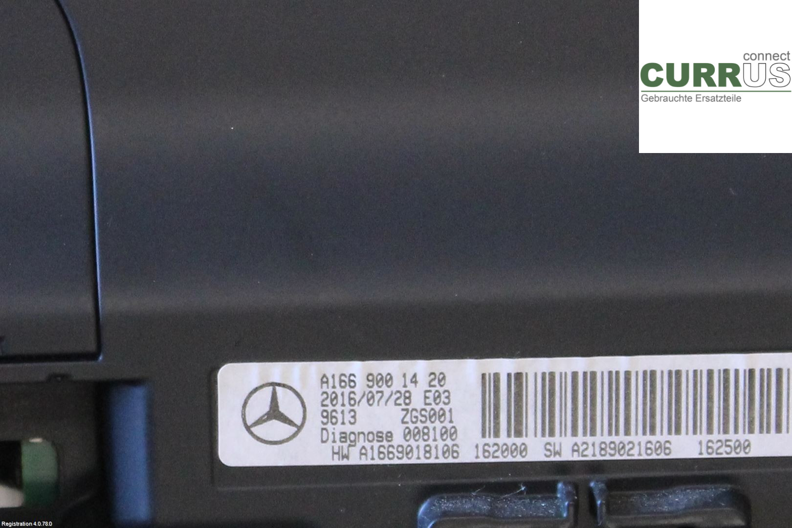 MB A-KLASS (W176)   13-18 Monitor A 166 900 82 22 1.6L M270.910