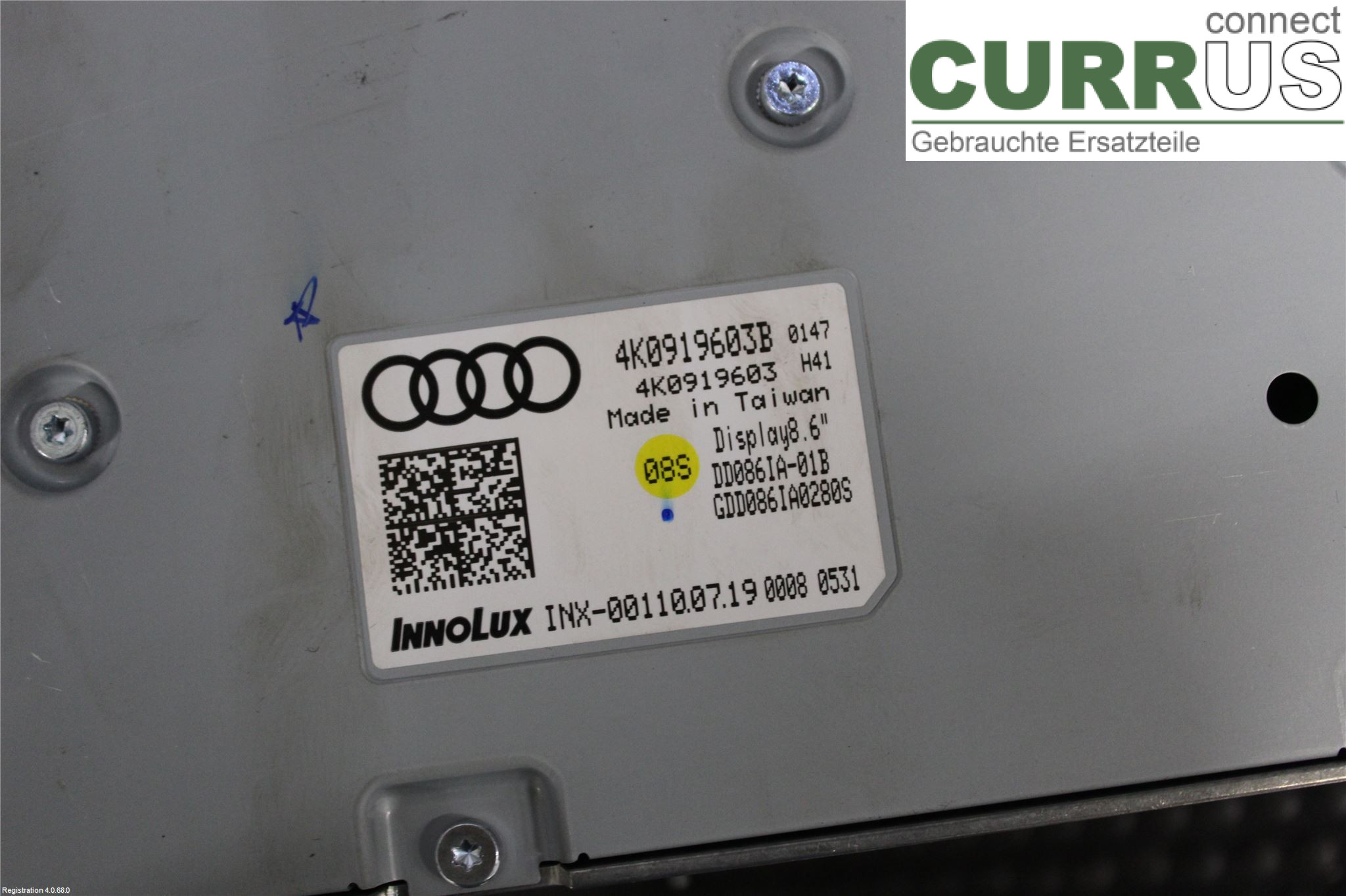 AUDI A6 F2/C8  19- Monitor 4K0919603B DEWA