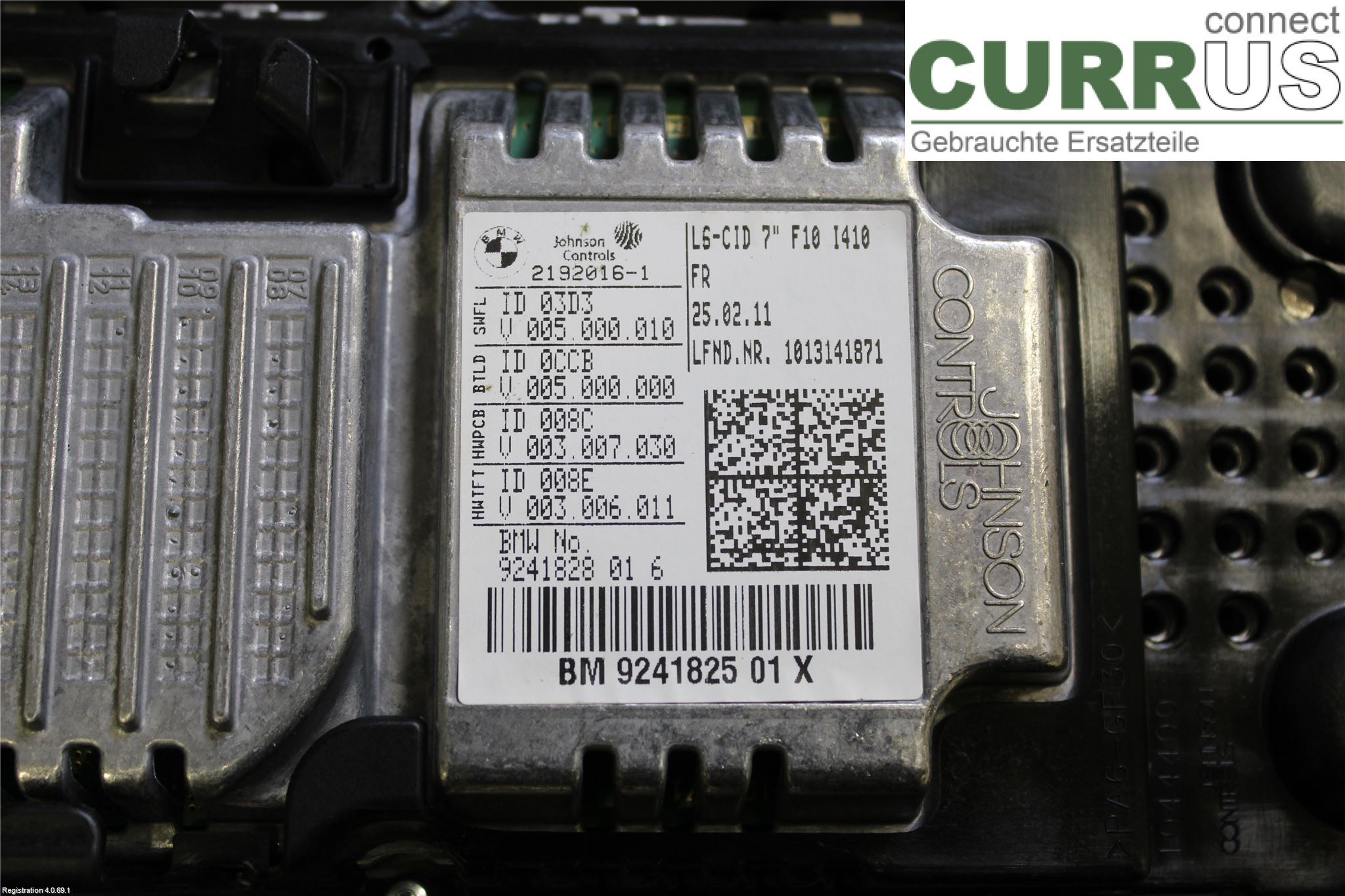BMW F10/F11/F18  09-17 Monitor 65 50 9 266 384	 N47-D20C
