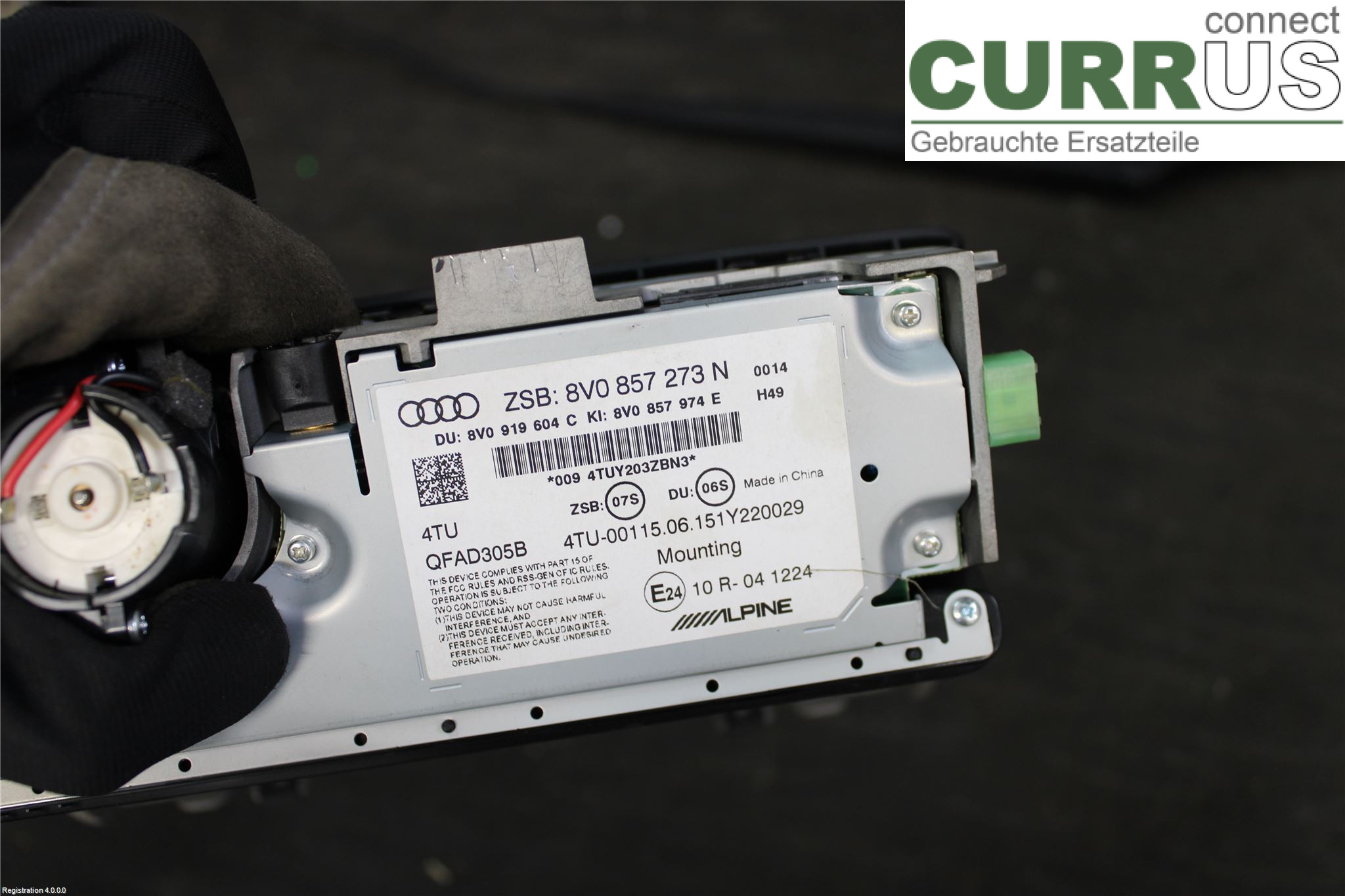 AUDI A3/S3 8V  13-20 Monitor 8V0 857 273 P  6PS CUKB
