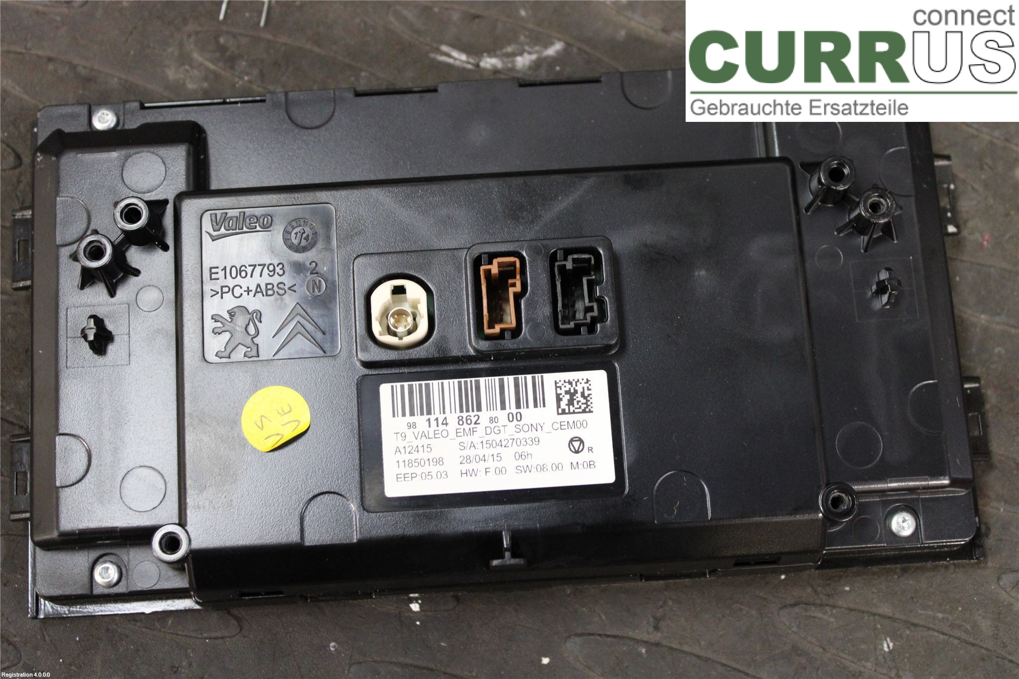 PEUGEOT 308  14-21 Monitor 98 114 862 80	 HNY