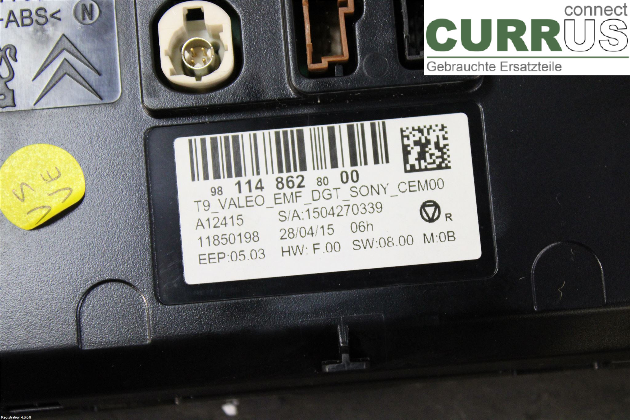 PEUGEOT 308  14-21 Monitor 98 114 862 80	 HNY