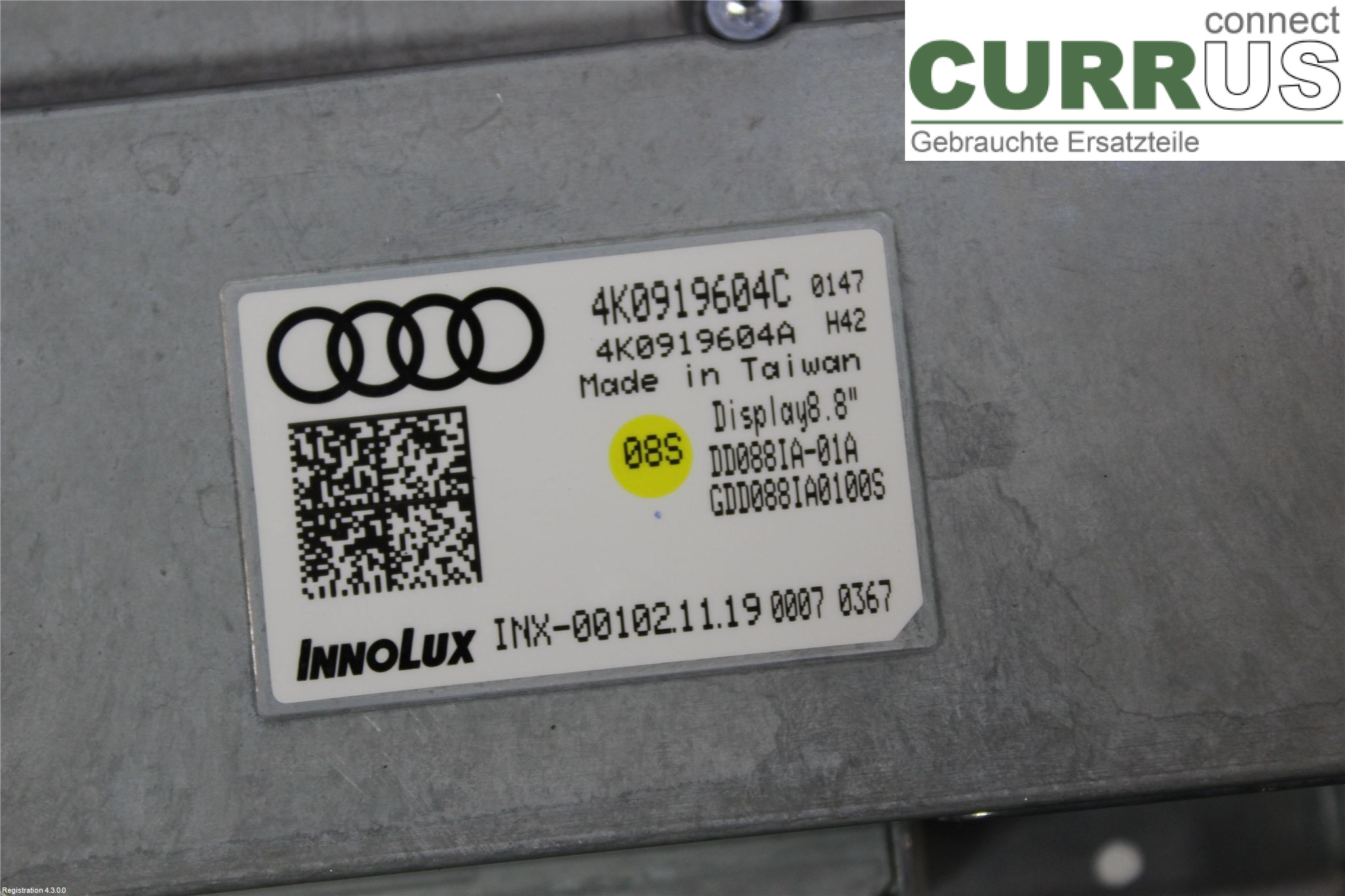 AUDI A6 F2/C8  19- Moniteur 4K0919604C DFBA