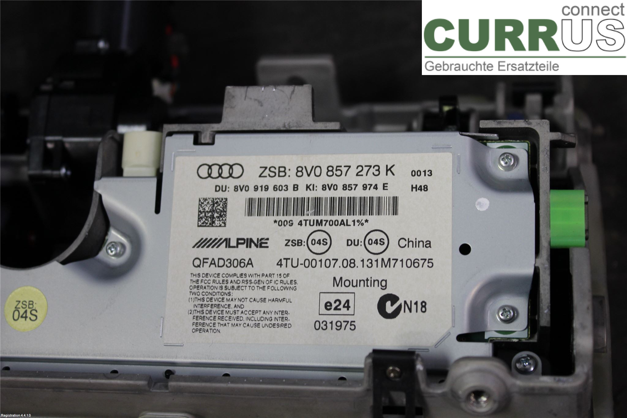 AUDI A3/S3 8V  13-20 Overvågning 8V0857273K CRKB