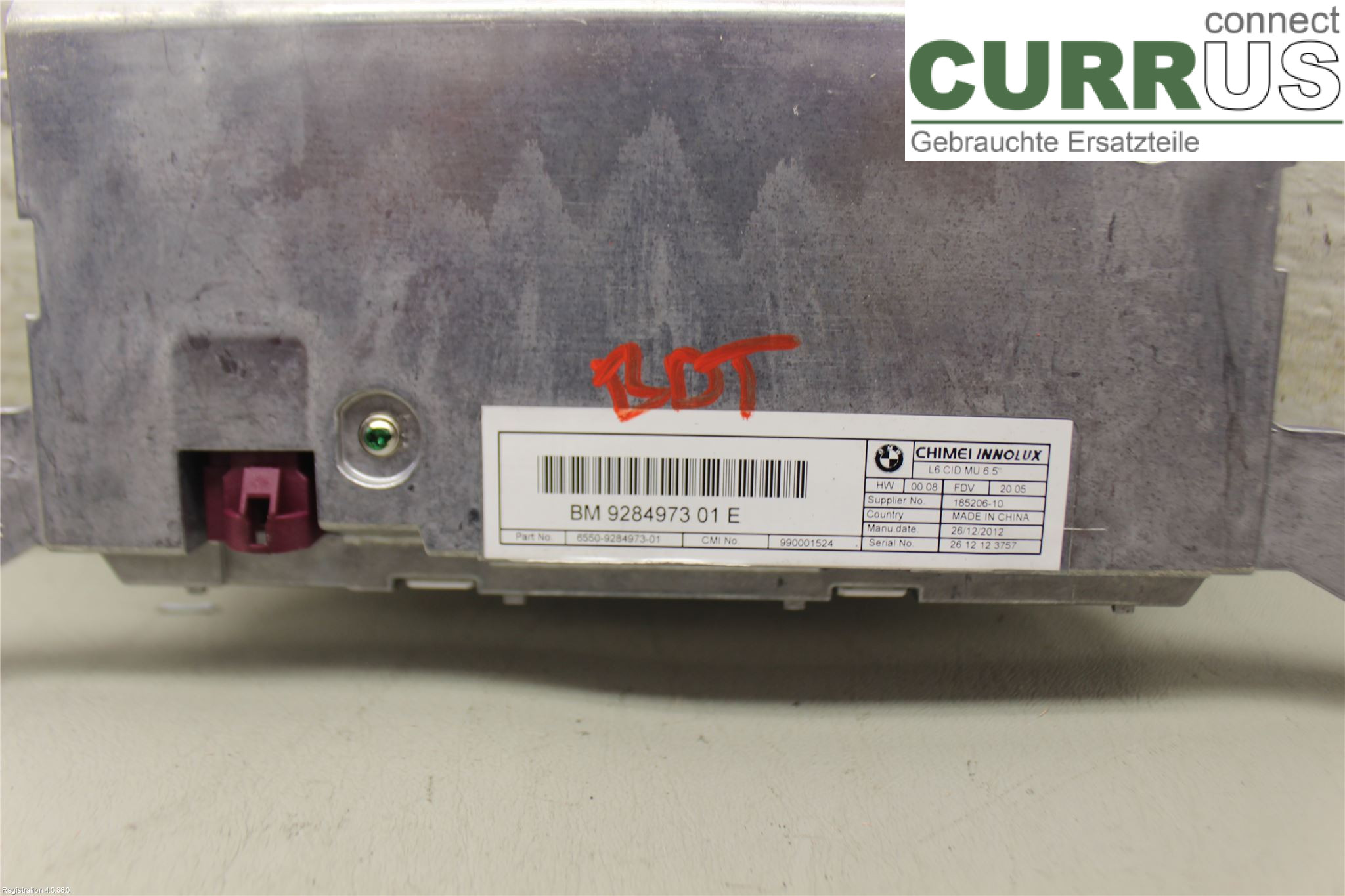 BMW F10/F11/F18  09-17 Monitor 65509284973 N47-D20C