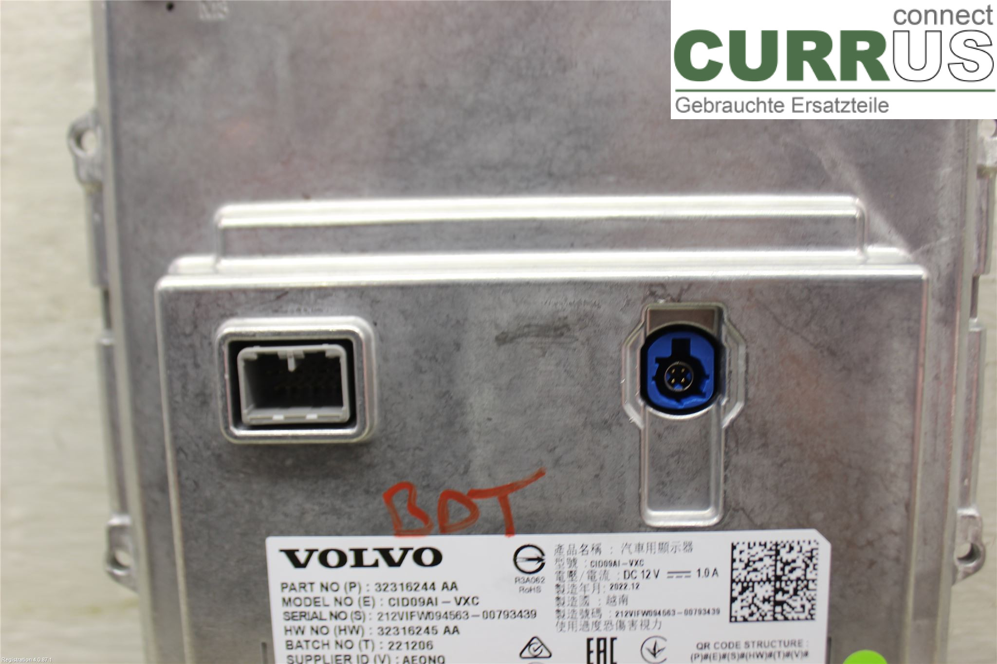 VOLVO XC60  18- Monitor 32316244 