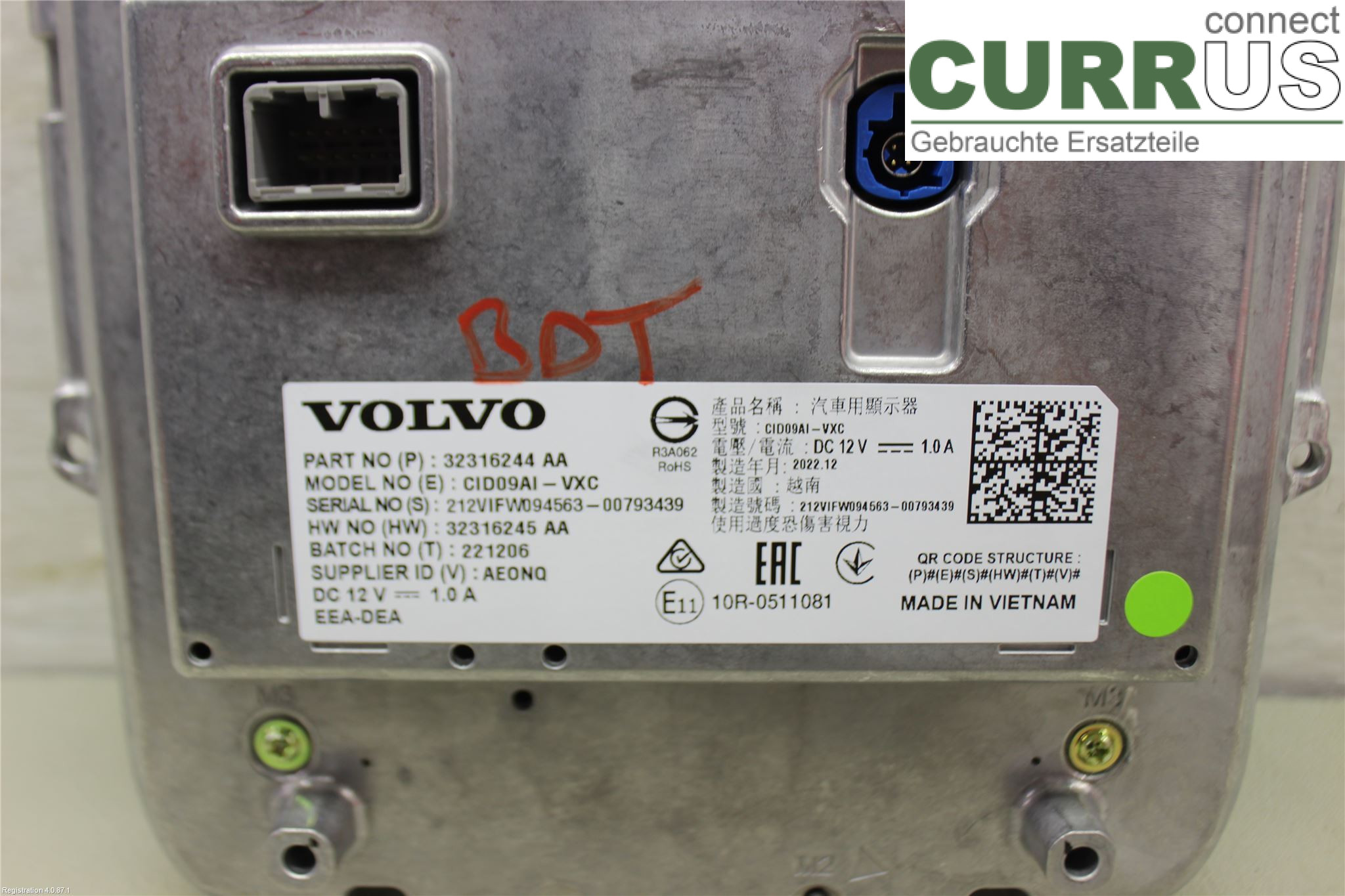 VOLVO XC60  18- Monitor 32316244 
