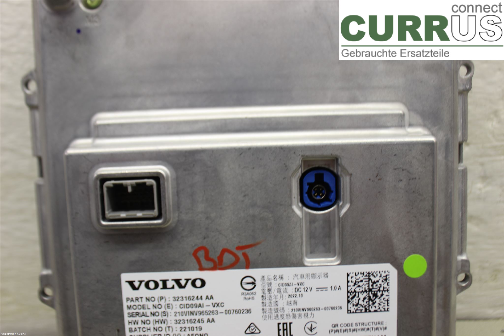 VOLVO XC60  18- Monitor 32316244 