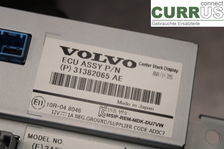 VOLVO V60 CROSS COUNTRY  16-18 Monitor  2.0/D4204T14