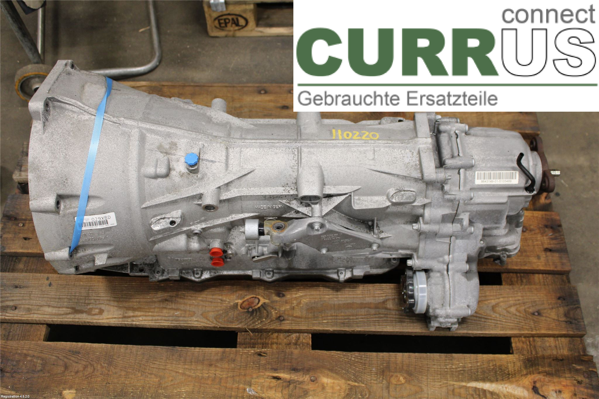 BMW F10/F11/F18  09-17 Automatikgetriebe 24008693343 B47-D20A