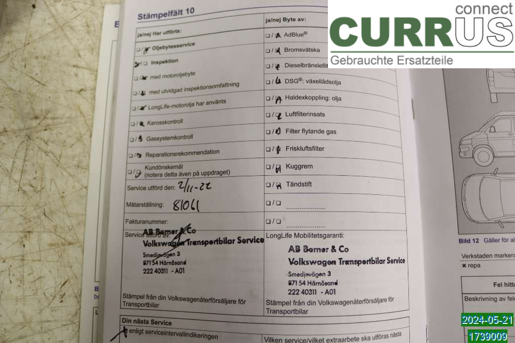 VW CADDY  16-20 Engine 03L100091BX 2,0 TDI