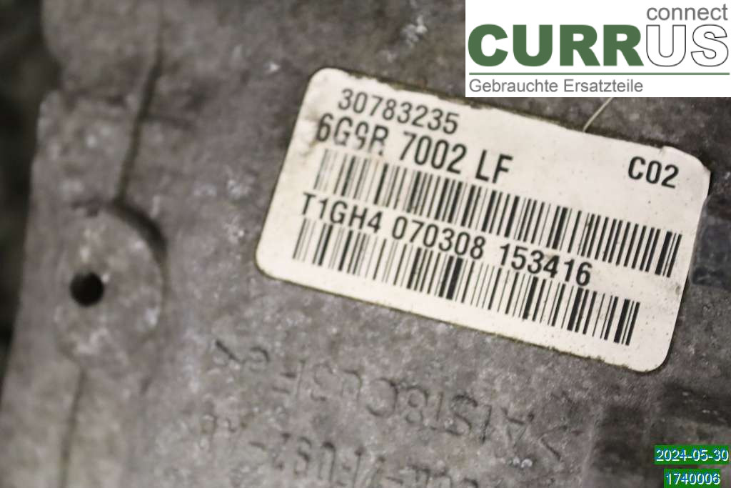 VOLVO V70      08-13 Gearbox (6-speed) 8251965 2.4