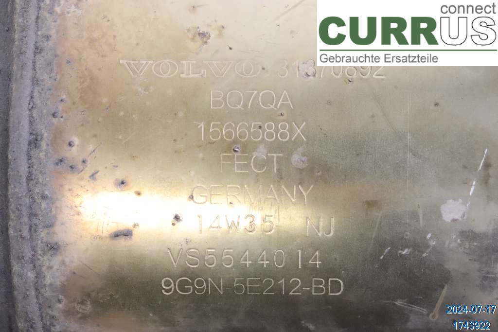 VOLVO XC70  14-16 Catalyst 36010043 2.4
