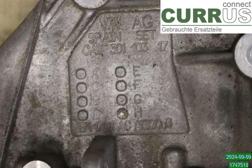 VW GOLF SPORTSVAN 15-20 Gearbox (6-speed) 0AJ300042GX 1.2