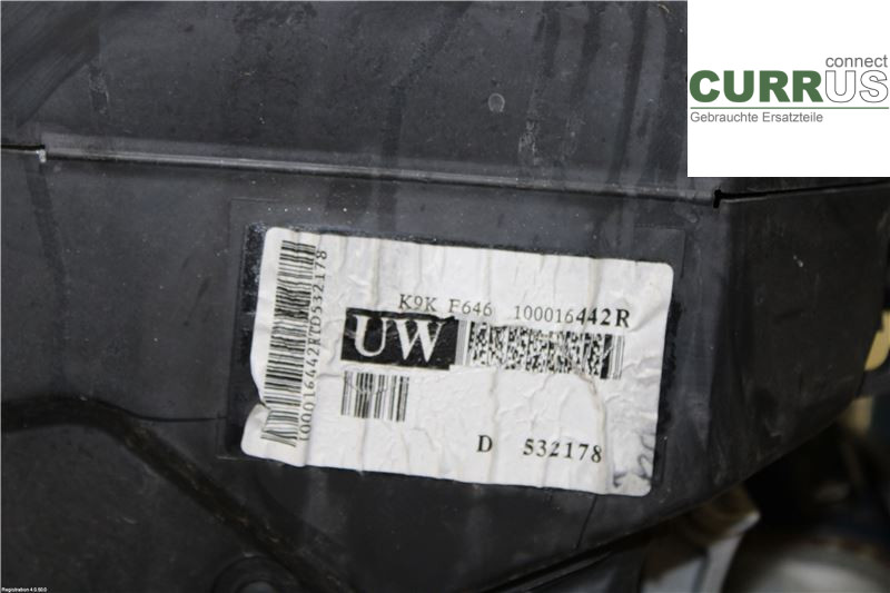 NISSAN QASHQAI  14-17 Motor 1010201Q3C K9K646