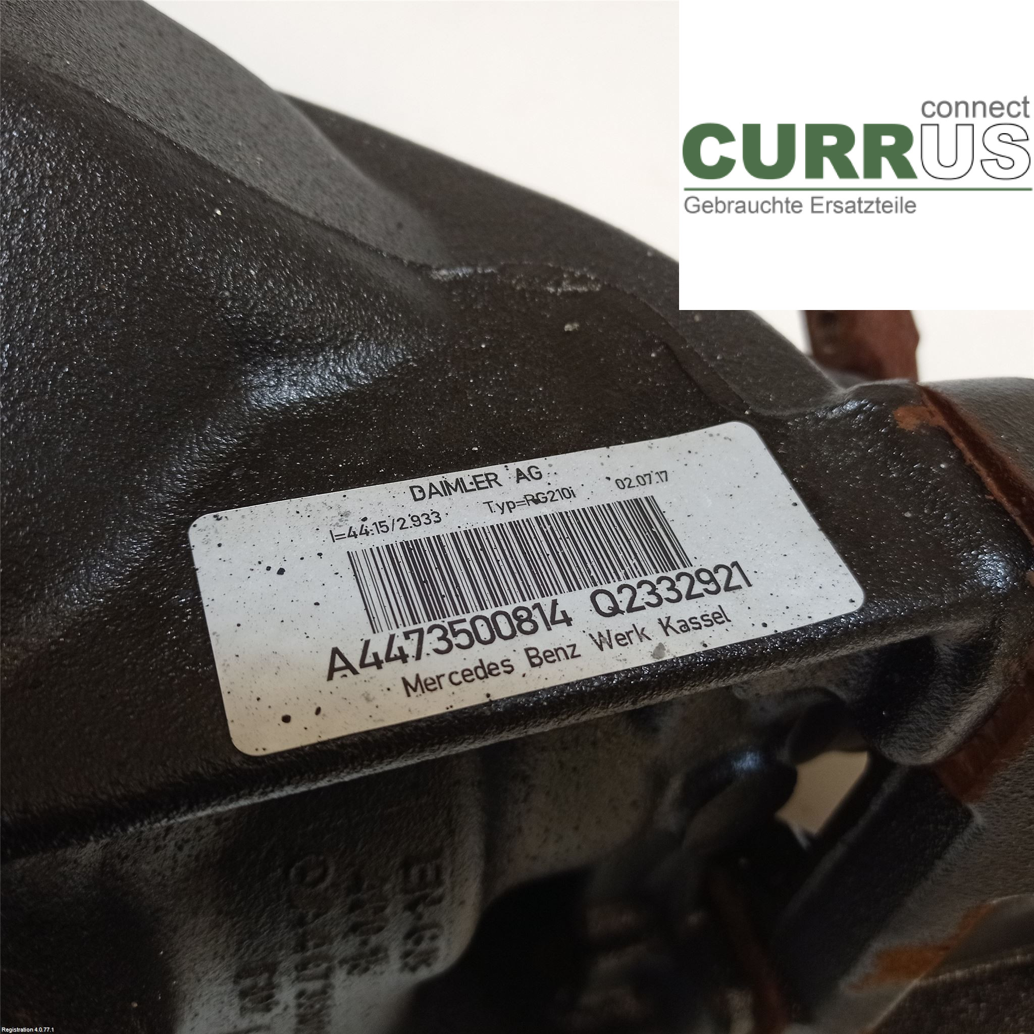 MB VITO/V-KLASS (W447)  14- Differential A 447 350 08 14  OM651.950