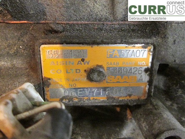 SAAB 9-5     06-10 Gearbox (Automatic) 5449426 B205E/B