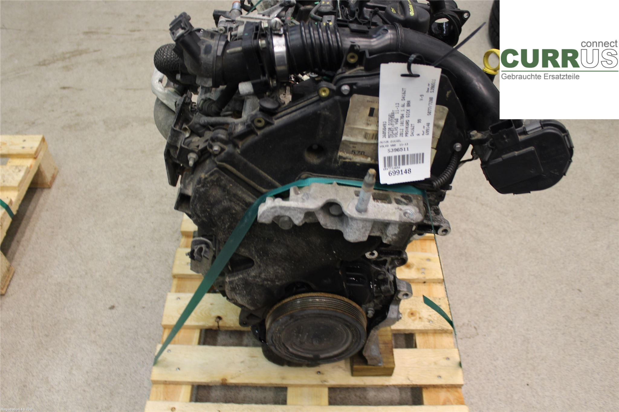 VOLVO V60  11-13 Motor 36050493 1.6L D4162T