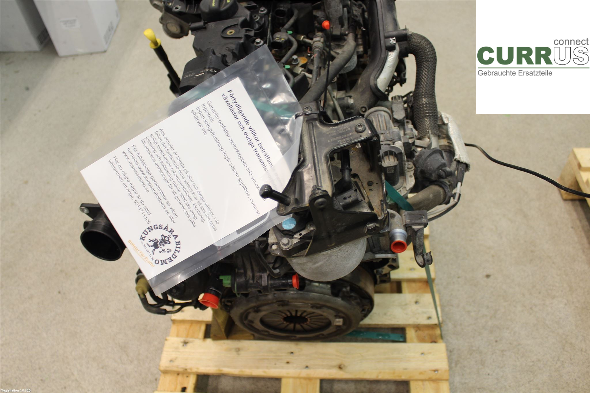 VOLVO V60  11-13 Motor 36050493 1.6L D4162T