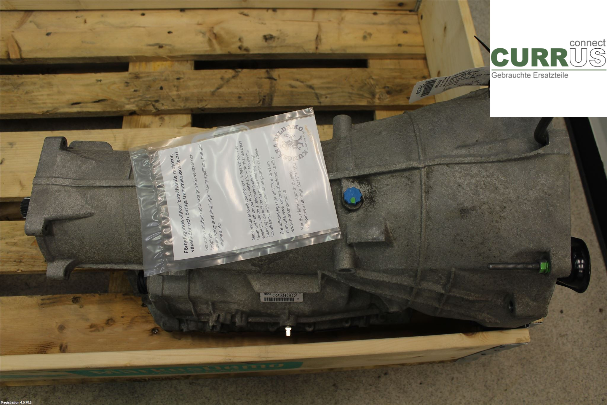 BMW X1 E84    10-15 Gearbox (Automatic) 24007590123 2.0L N47-D20C