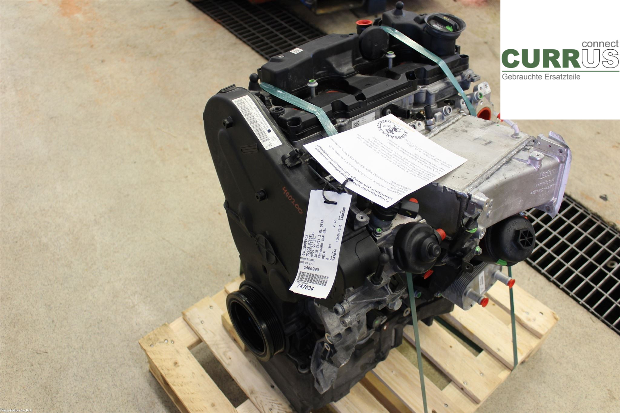 AUDI Q5  17- Engine 04L100091CX 2.0L DETA