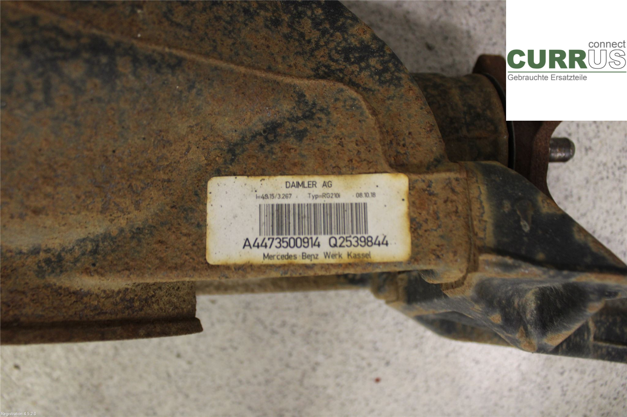 MB VITO/V-KLASS (W447)  14- Differential A4473500914 OM651.950